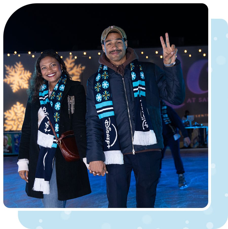 Skaters at Ice at Santa Monica